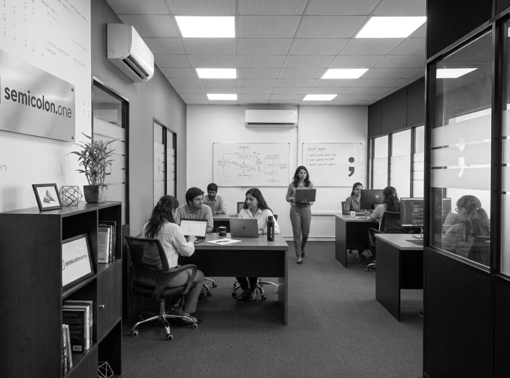 Remote team collaborating